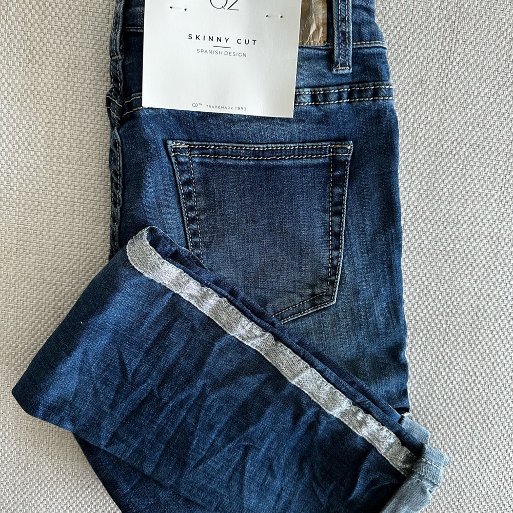 OZ Skinny Cut Jeans with Silver Stripe